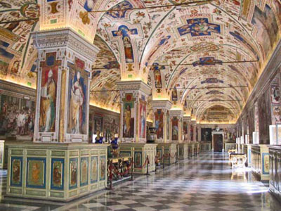 Сикстинский зал Ватиканской апостольской библиотеки