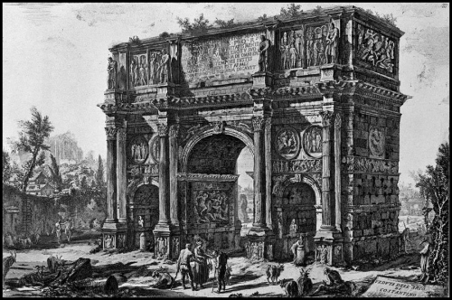&laquo;Виды Рима&raquo; (Vedute di Roma), Arco di Constantino, Арка Константина, 1746-1748 гг.