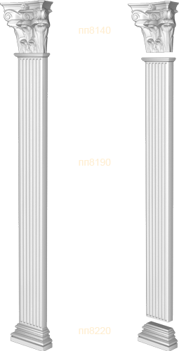 Фасадный декор: Пилястра в сборе спп8050