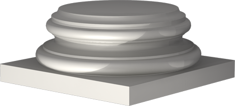 Фасадный декор: База колонны КЛ-8044 (Е)