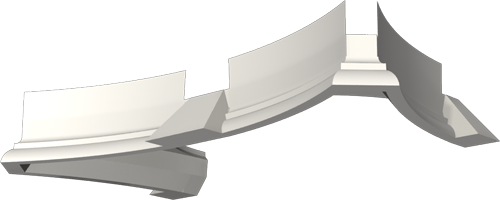 Фасадный декор: Капитель КПК-008 верх