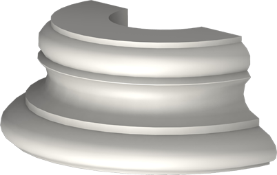 Фасадный декор: База полуколонны ПК-702/11 (К)